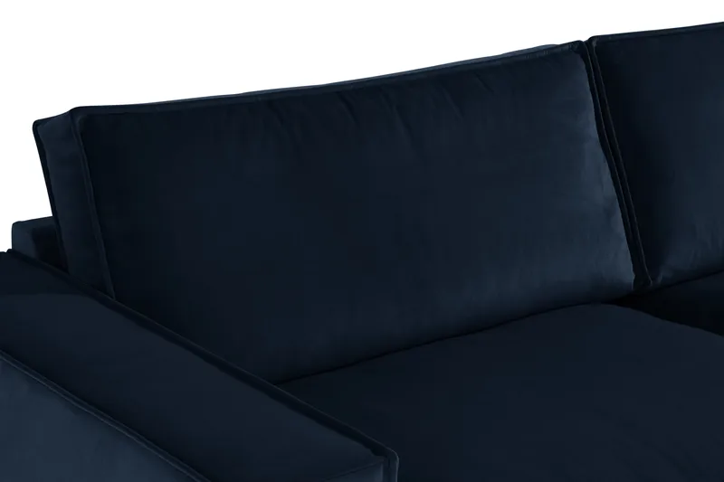 Cloudia Hörnsoffa Large Sammet - Blå - Möbler - Soffa - Hörnsoffa