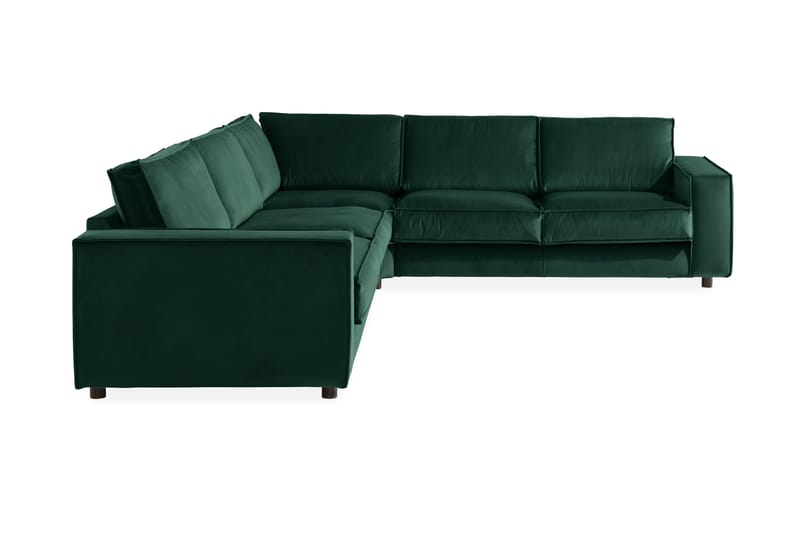 Cloudia Hörnsoffa Large Sammet - Grön - Möbler - Soffa - Hörnsoffa