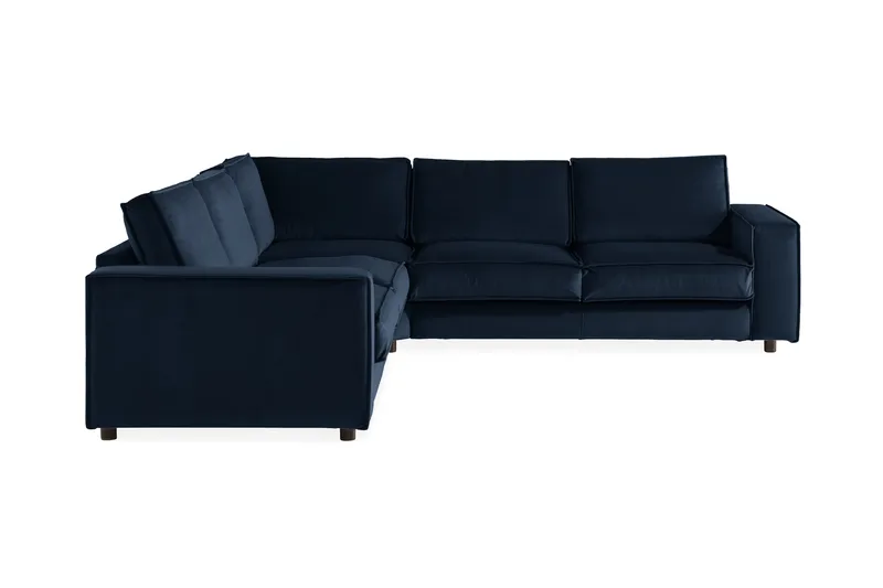 Cloudia Hörnsoffa Sammet - Blå - Möbler - Soffa - Hörnsoffa