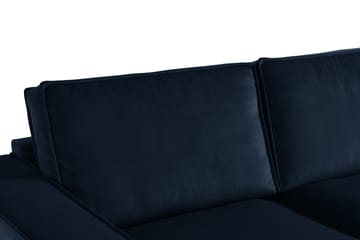 Cloudia Hörnsoffa Sammet - Blå - Möbler - Soffa - Hörnsoffa