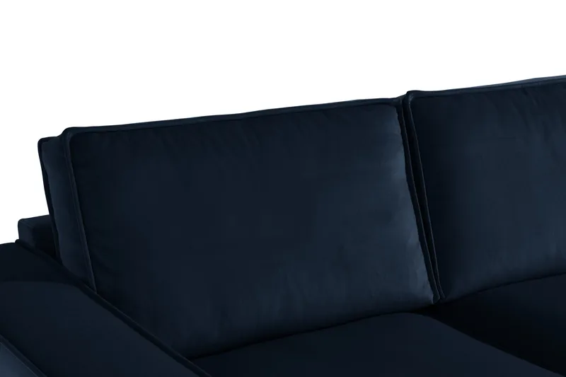 Cloudia Hörnsoffa Sammet - Blå - Möbler - Soffa - Hörnsoffa