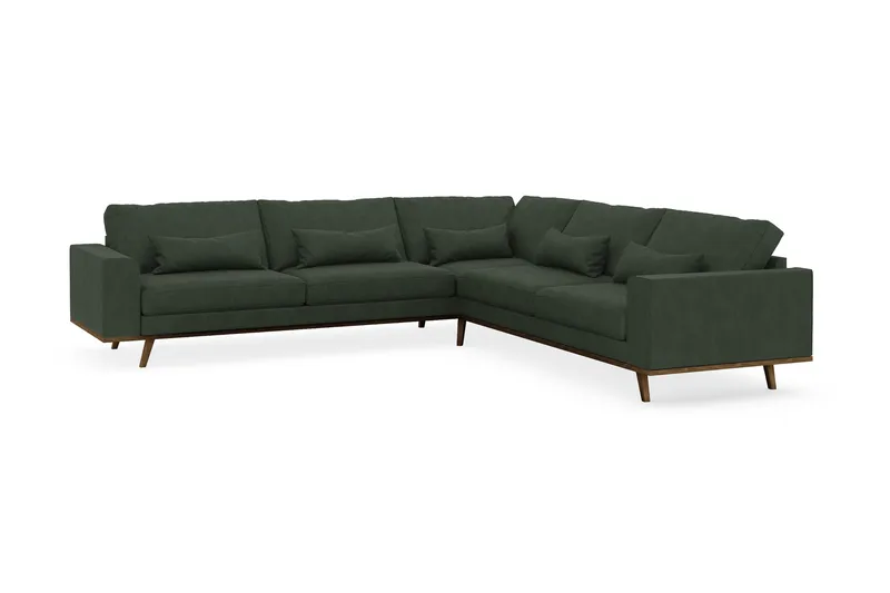 Copenhagen 6-sits L-formad Hörnsoffa i Manchester - Mörkgrön - Möbler - Soffa - Hörnsoffa