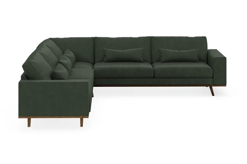 Copenhagen 6-sits L-formad Hörnsoffa i Manchester - Mörkgrön - Möbler - Soffa - Hörnsoffa