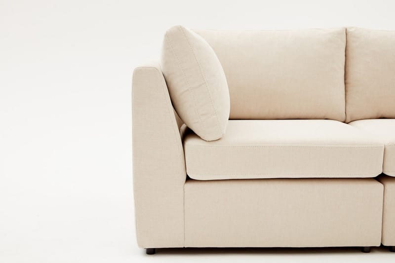 Deliones Hörnsoffa 3-sits - Beige - Möbler - Soffa - Divansoffor & schäslongsoffa - 4 sits soffa med divan