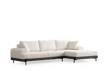 Eti Hörnsoffa 3-sits - Vit - Möbler - Soffa - Divansoffor & schäslongsoffa - 4 sits soffa med divan