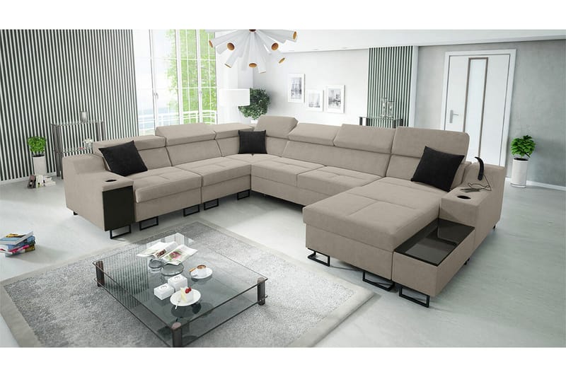 Galbally 5-sits Hörnsoffa - Möbler - Soffa - Bäddsoffa - Hörnbäddsoffa