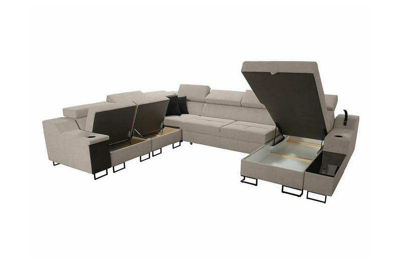 Galbally 5-sits Hörnsoffa - Möbler - Soffa - Bäddsoffa - Hörnbäddsoffa