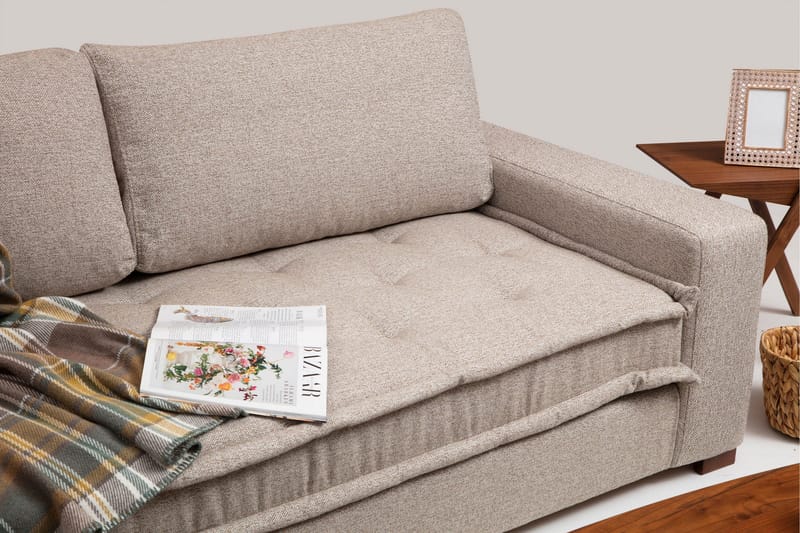 Gladfield Divansoffa 3-sits - Beige - Möbler - Soffa - Divansoffor & schäslongsoffa - 3 sits soffa med divan