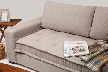 Gladfield Divansoffa 3-sits - Beige - Möbler - Soffa - Divansoffor & schäslongsoffa - 3 sits soffa med divan