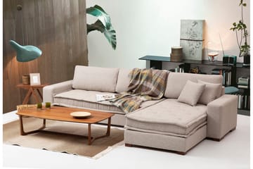 Gladfield Divansoffa 3-sits - Beige - Möbler - Soffa - Divansoffor & schäslongsoffa - 3 sits soffa med divan