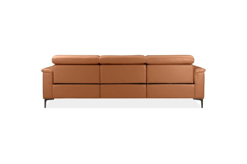 Hörnsoffa 3-sits Lund Cognac, PU, Höger elektrisk vilstol - Cognac, PU, Höger elektrisk vilstol - Möbler - Soffa - Hörnsoffa