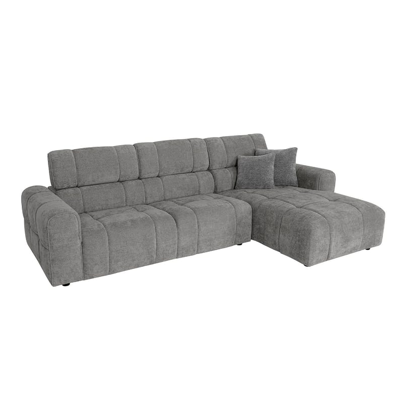 Hörnsoffa BELISMA Höger hörn - beige - Möbler - Soffa - Divansoffor & schäslongsoffa