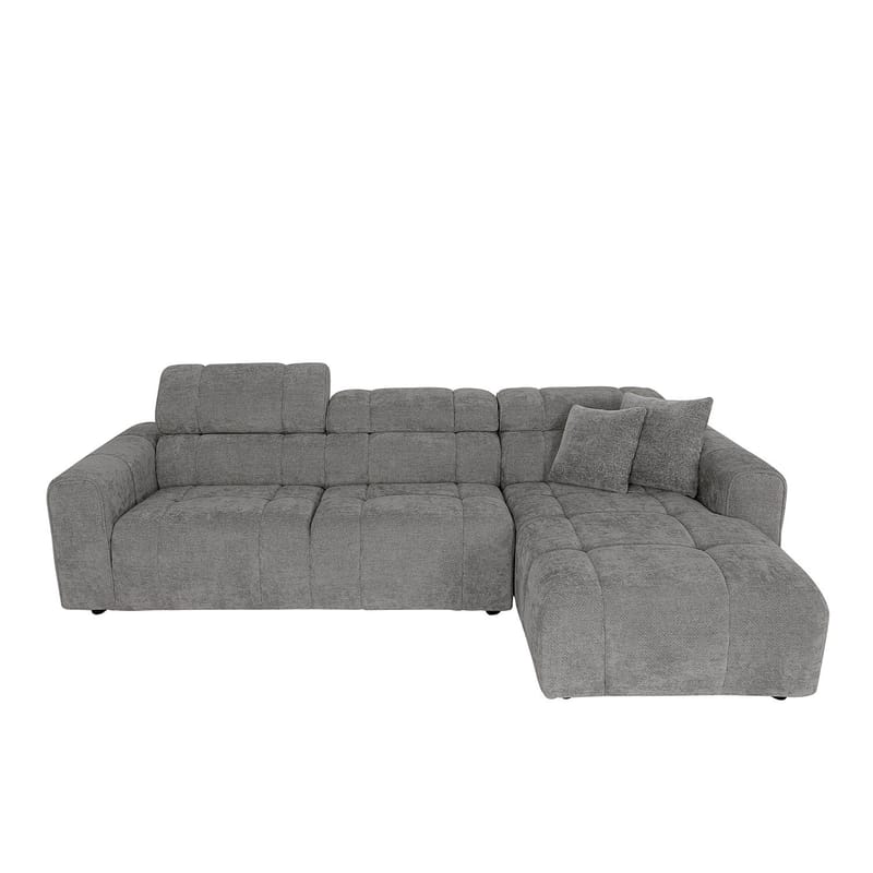 Hörnsoffa BELISMA Höger hörn - beige - Möbler - Soffa - Divansoffor & schäslongsoffa