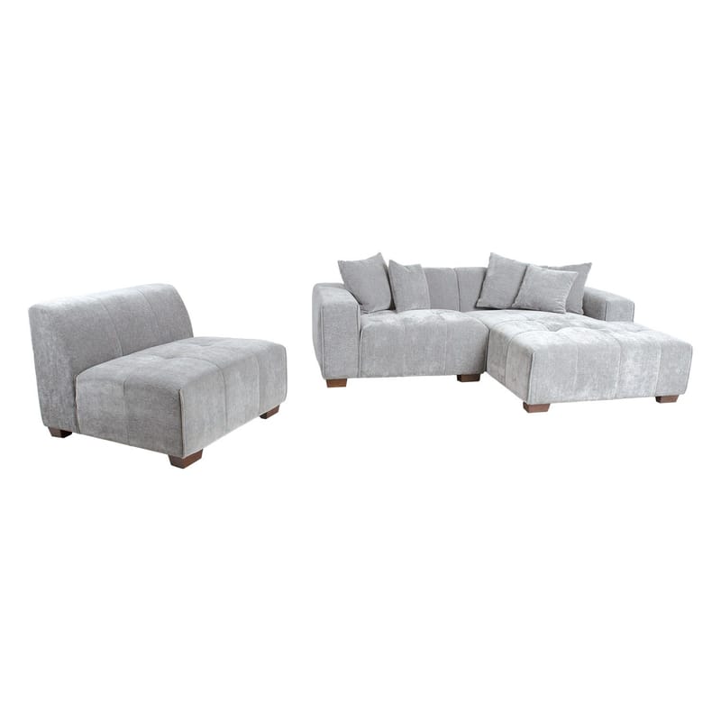 Hörnsoffa Hjelor Höger - Ljusgrå - Möbler - Soffa - Divansoffor & schäslongsoffa