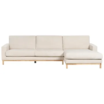 Hörnsoffa Siggard - Ljusbeige - Möbler - Soffa - Divansoffor & schäslongsoffa - 4 sits soffa med divan
