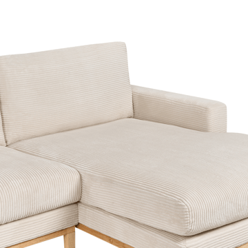 Hörnsoffa Siggard - Ljusbeige - Möbler - Soffa - Divansoffor & schäslongsoffa - 4 sits soffa med divan