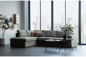 Hearness 3-Sits Soffa med Schäslong Vänster - Grön - Möbler - Soffa - Divansoffor & schäslongsoffa - 3 sits soffa med divan