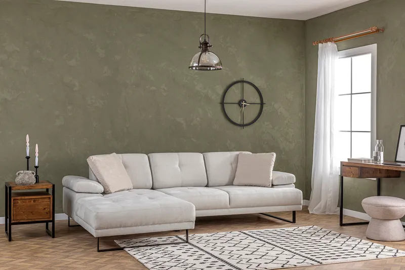 Kitimat Divansoffa 3-sits - Beige - Möbler - Soffa - Divansoffor & schäslongsoffa - 3 sits soffa med divan