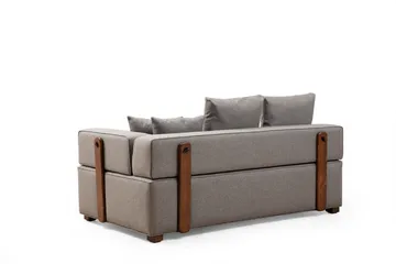 Lasalle Svängd Soffa 6-sits - Grå - Möbler - Soffa