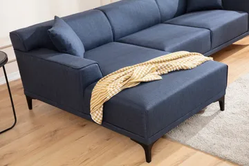 Mississauga Divansoffa 3-sits - Blå - Möbler - Soffa - Divansoffor & schäslongsoffa - 3 sits soffa med divan