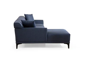 Mississauga Divansoffa 3-sits - Blå - Möbler - Soffa - Divansoffor & schäslongsoffa - 3 sits soffa med divan