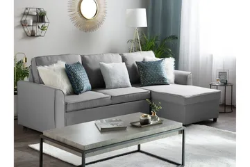 Nesna Hörnsoffa 228 cm - Grå - Möbler - Soffa - Bäddsoffa - Bäddsoffa divan
