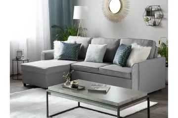 Nesna Hörnsoffa 228 cm - Grå - Möbler - Soffa - Bäddsoffa - Bäddsoffa divan