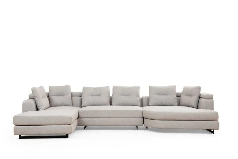 Pavdova Hörnsoffa 4-sits - Ljusgrå - Möbler - Soffa - U-soffa