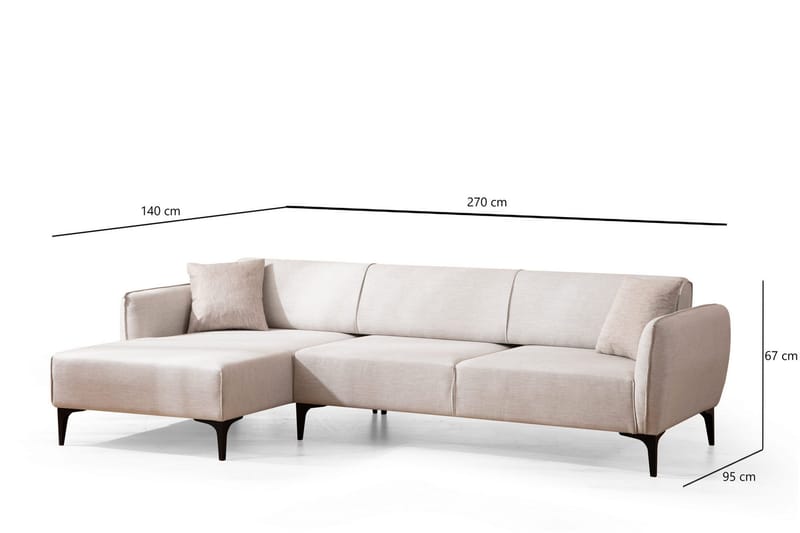 Rossland Divansoffa 3-sits - Vit - Möbler - Soffa - Divansoffor & schäslongsoffa - 3 sits soffa med divan