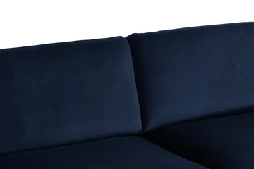 Teodin Hörnsoffa Large Sammet - Blå - Möbler - Soffa - Hörnsoffa