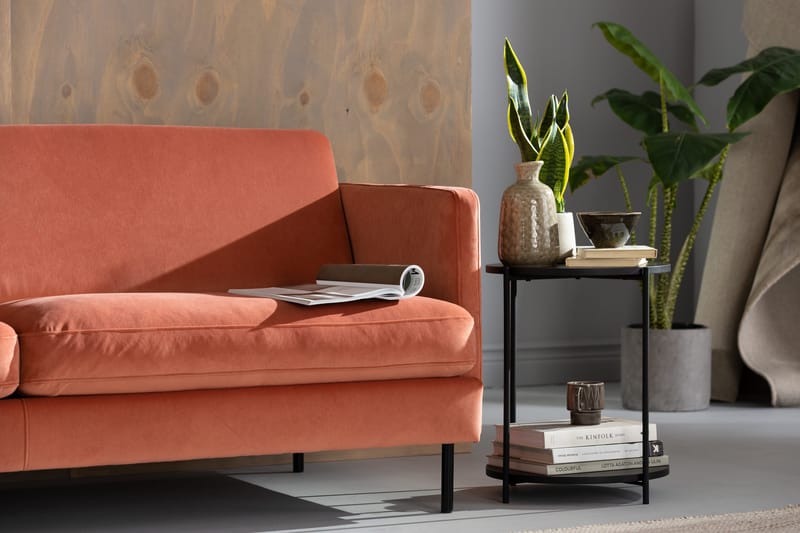 Teodin Hörnsoffa Sammet - Rosa - Möbler - Soffa - Hörnsoffa