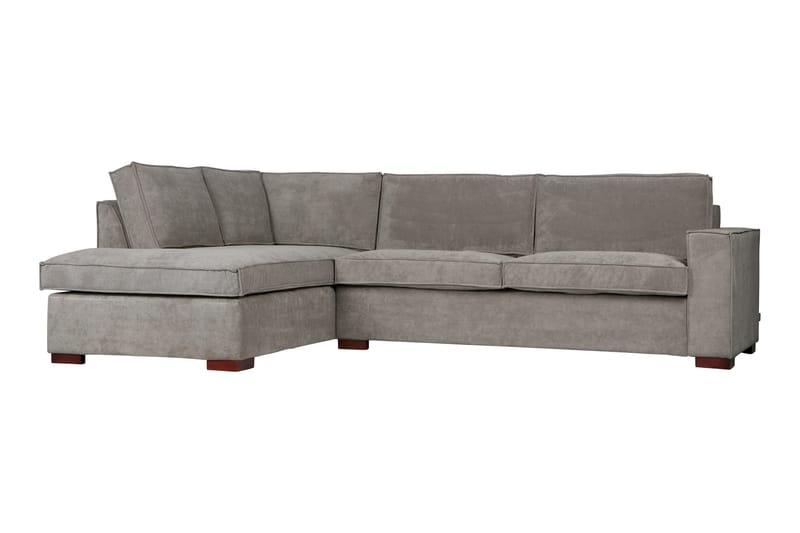 Tiahna Hörnsoffa Vänster - Grå - Möbler - Soffa - Divansoffor & schäslongsoffa - 3 sits soffa med divan