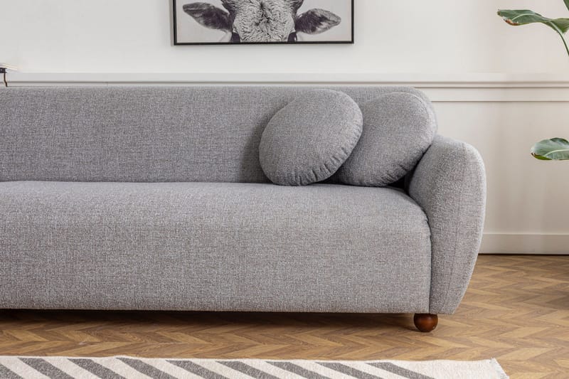 Whitecliffs Divansoffa 3-sits - Grå - Möbler - Soffa - Divansoffor & schäslongsoffa - 3 sits soffa med divan
