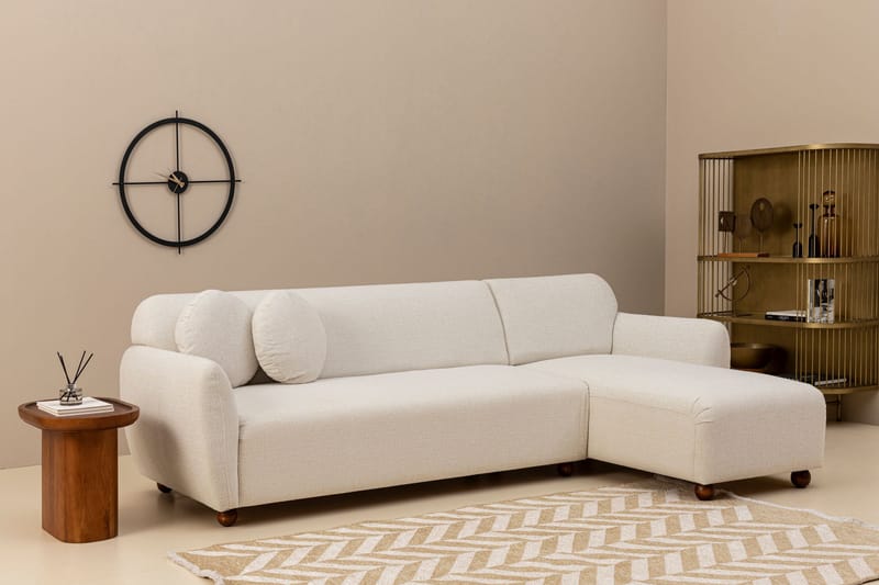 Whitecliffs Divansoffa 3-sits - Vit - Möbler - Soffa - Divansoffor & schäslongsoffa - 3 sits soffa med divan