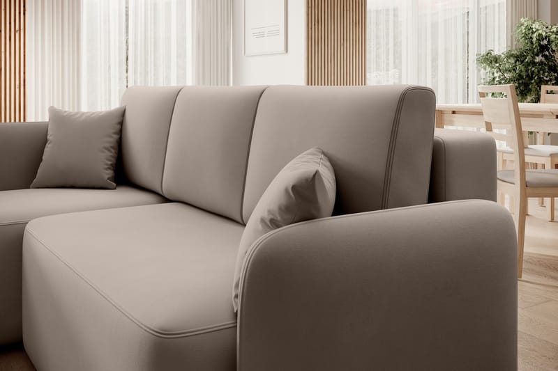 Hadson 3-sits Soffa med Divan - Beige - Möbler - Soffa - Divansoffor & schäslongsoffa