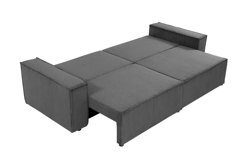 Hobson Bäddsoffa 3-sits i Plysch - Beige - Möbler - Soffa - Bäddsoffa