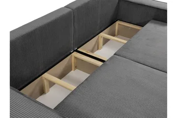 Hobson Bäddsoffa 3-sits i Plysch - Beige - Möbler - Soffa - Bäddsoffa