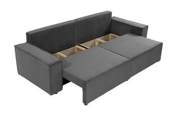 Hobson Bäddsoffa 3-sits i Plysch - Beige - Möbler - Soffa - Bäddsoffa