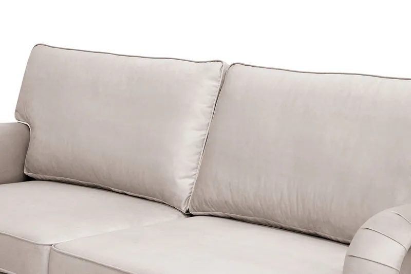 Howard Classic 3-sits Sammetsoffa - Beige - Möbler - Soffa - Sammetssoffa