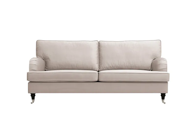 Howard Classic 3-sits Sammetsoffa - Beige - Möbler - Soffa - Sammetssoffa