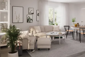Howard Classic 3-sits Tygsoffa - Beige - Möbler - Soffa - Howardsoffor