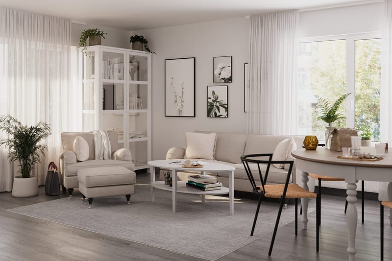 Howard Classic 3-sits Tygsoffa - Beige - Möbler - Soffa - Howardsoffor