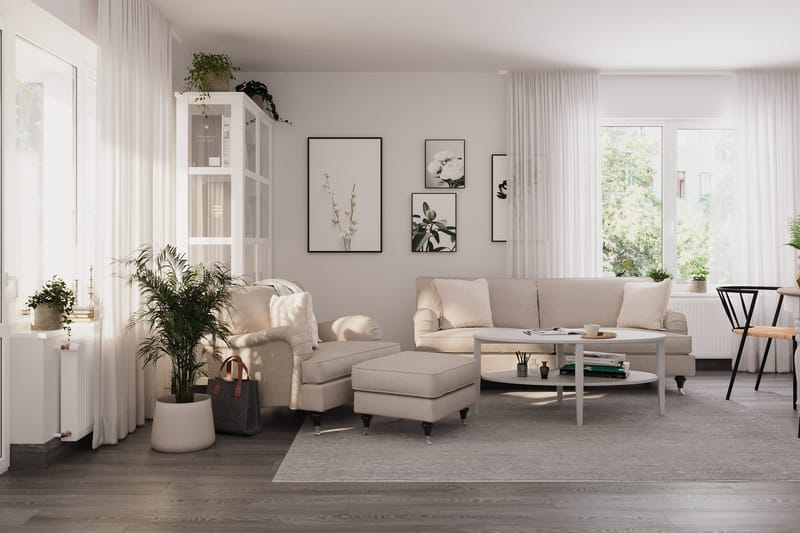 Howard Classic 3-sits Tygsoffa - Beige - Möbler - Soffa - Howardsoffor