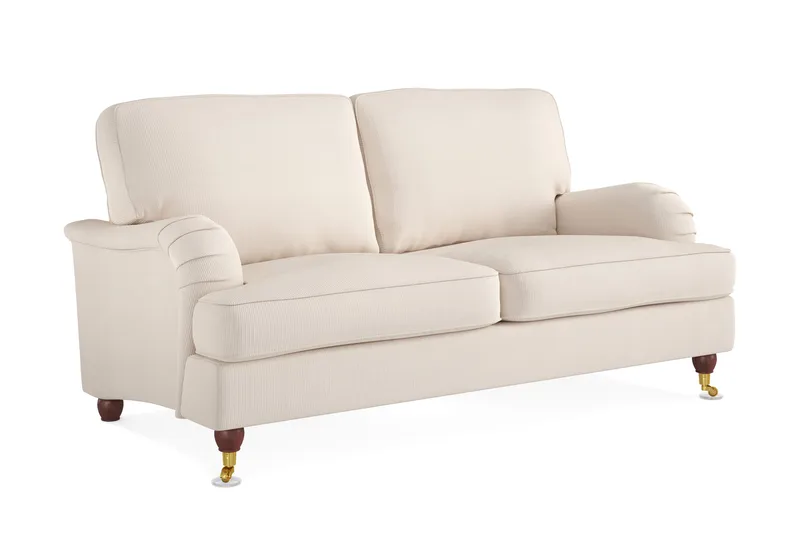 Howard Lyx 2-sits Manchestersoffa - Beige - Möbler - Soffa - Howardsoffor