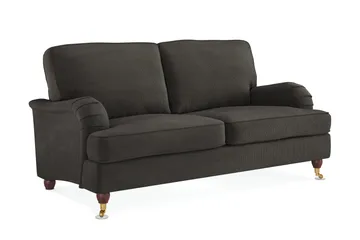 Howard Lyx 2-sits Manchestersoffa - Mörkgrå - Möbler - Soffa - Howardsoffor