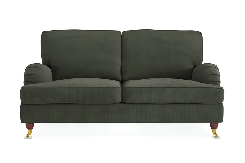 Howard Lyx 2-sits Manchestersoffa, Mörkgrön