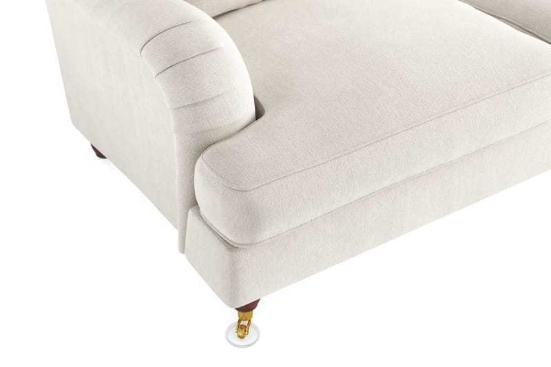 Howard Lyx 2-sits Sammetssoffa - Krämvit - Möbler - Soffa - Howardsoffor