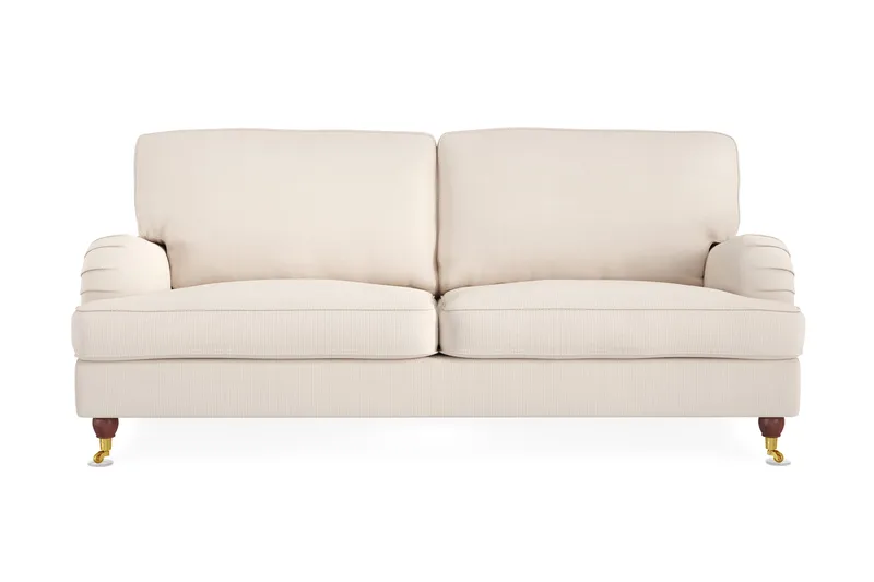Howard Lyx 3-sits Manchestersoffa, Beige