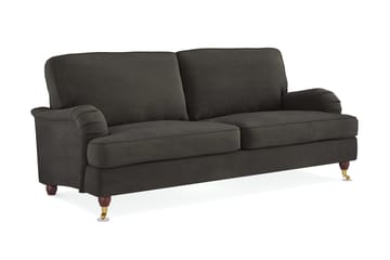 Howard Lyx 3-sits Manchestersoffa - Mörkgrå - Möbler - Soffa - Howardsoffor