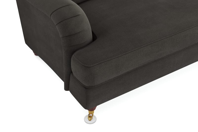 Howard Lyx 3-sits Manchestersoffa - Mörkgrå - Möbler - Soffa - Howardsoffor